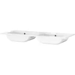 Bestel Nu Tiger T-Line Quadro inbouwwastafel 121cm Glanzend wit