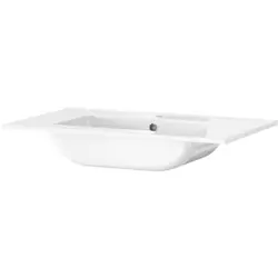 Nu Kopen Tiger T-Line Quadro inbouwwastafel 81cm Glanzend wit
