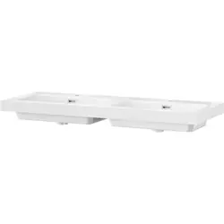 Tiger T-Line Quadro opbouwwastafel 120cm Glanzend wit Op = Op
