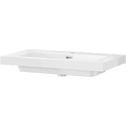 Actieprijs Tiger T-Line Quadro opbouwwastafel 80cm Glanzend wit