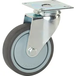 Zwenkwiel TP-rubber 100mm - 100kg draagvermogen Betaalbaar