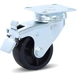 Goedkoop Zwenkwiel met rem 50mm - 50kg draagvermogen
