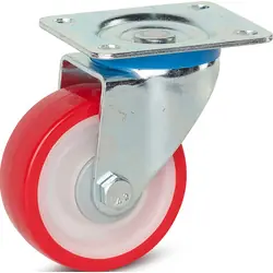 Superprijs Zwenkwiel polyurethaan 100mm - 180kg draagvermogen