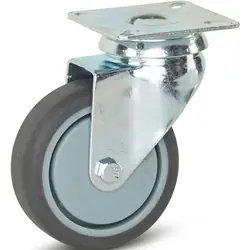 Op = Op Zwenkwiel TP-rubber 50mm - 40kg draagvermogen