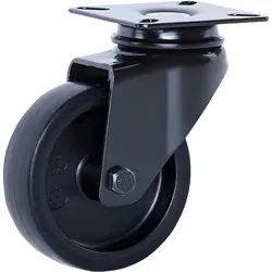 Snelle Levering Meubel zwenkwiel Zwart 75mm - 60kg draagvermogen