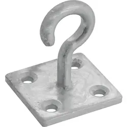 Haak op plaat vuurverzinkt 50x50x5mm Fabrieksprijs