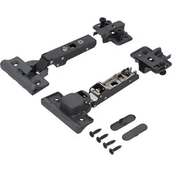 Inboorscharnier opliggend antraciet softclose Ø35 110° Premium