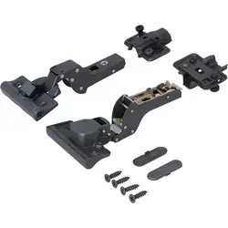 Inboorscharnier half-opliggend antraciet softclose Ø35 110° Speciale Aanbieding