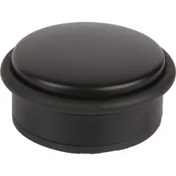 Deurstopper RVS Ø105x45mm 1,2kg zwart Direct Verzonden