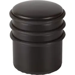 Deurstopper RVS Ø73x85mm 1,1kg zwart Dagaanbieding
