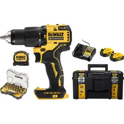Laatste Versie DeWALT DCD709 accu klopboormachine (DCZ100P2KT-QW) 18V 2x 5,0Ah Li-ion