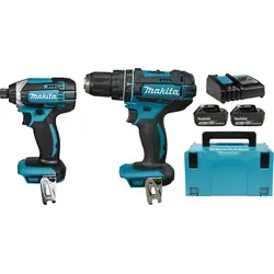 Makita DLX2131TJ combopack 18V Li-ion Op = Op