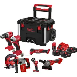 Milwaukee M18 FPP7E-503P combopack 18V 3x 5,0Ah Li-ion Nieuw