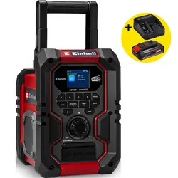 Einhell TE-CR 18 Li DAB+/FM/BT Solo accu bouwradio (body) 18V Li-ion Rechtstreeks Van De Fabrikant