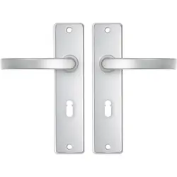 Hete Deal AXA binnendeurbeslag (basic) Edge kruk blok SL55 Aluminium