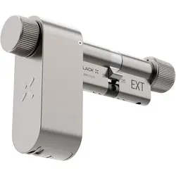 Intersteel Black X Smart Lock veiligheidscilinder SKG*** 35-45mm mat nikkel Speciale Aanbieding