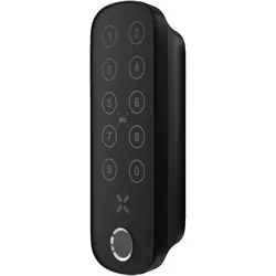 Goedkoop Intersteel Black X codepaneel met vingerprint ovaal 138x42mm zwart
