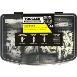 Aanbieding Toggler assortimentsbox pluggen en schroeven 44-delig