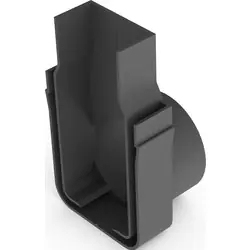 ACO Slimline eindplaat 50mm met zijuitloop Speciale Aanbieding