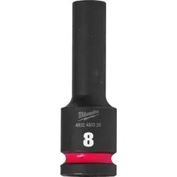 Milwaukee slagdop Shockwave 1/2 lang 8mm Op = Op