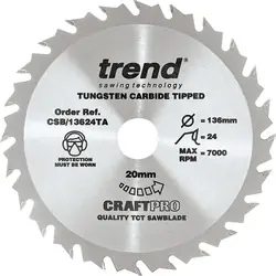 Trend cirkelzaagblad 136x20mm 24T Koop Online