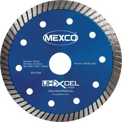 Hoge Kwaliteit Mexco diamantschijf porselein 125x22,2x1,4mm