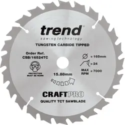 Alleen Vandaag Trend Cirkelzaagblad 165x15.88mm 24T