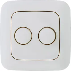 Gereduceerde Prijs Eco-Dim Duo dimmerknop Wit (RAL 9010)