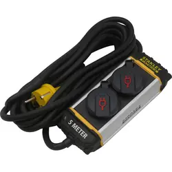 Betaalbaar Stanley Fatmax stekkerdoos alu. met clip 2-voudig H05VV-F 3G1.5MM² IP20 3m