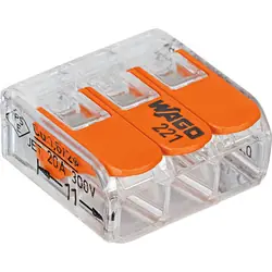 Goedkoop Wago verbindingsklem 0,14 - 4mm² 3-polig