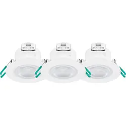 Shop Nu Sylvania sylspot 3-pack Vaste lens IP65 Wit