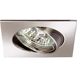 Bestel Nu Inbouwspot vierkant kantelbaar IP20 GU10 Nickel Satin