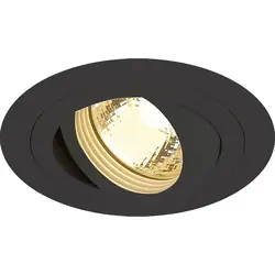 Koop Online 3-ring inbouwspot rond kantelbaar IP20 GU10/GU5.3 Zwart