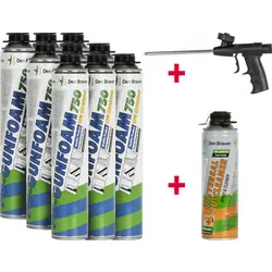 Lage Kosten Zwaluw PU-gunfoam starterset pistoolschuim 9x 750ml