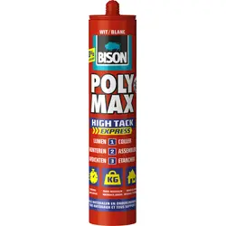 Speciale Aanbieding Bison Poly Max High Tack Express lijmkit Wit 440gr