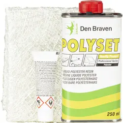 Zwaluw polyester reparatieset 300gr 63x37cm Voordeelprijs