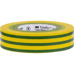 3M Temflex isolatietape Groen/geel 19mmx20m Koopje