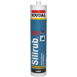 Soudal Silirub 2 siliconenkit Wit 300ml Populair