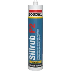 Soudal silirub P2 beglazingskit Transparant 310ml Actieprijs