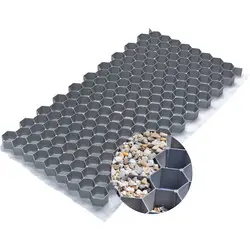 Actieprijs ACO HexaGravel met geotextiel Grijs 40x80x3,2cm