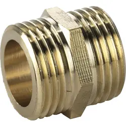 BPE Gasdraadfitting dubbele nippel 1/4"x1/4" Bt.Dr. Dagaanbieding