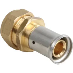 Tijdelijk Beschikbaar Henco pers koppeling knel messing 22x20mm