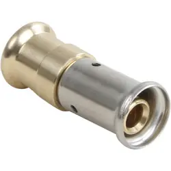 Bestseller Henco pers overgangsstuk messing 15x16mm
