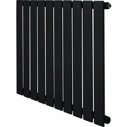 Design radiator vlak paneel Zwart 600x700mm Seizoensaanbieding