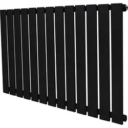 Korting Design radiator vlak paneel Zwart 600x910mm