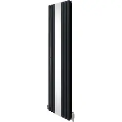 Goedkoop Ovale spiegelradiator met kleppen Grijs 1800x500mm