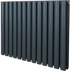 Ovale Kolomradiator Grijs 600x780mm Merkproduct