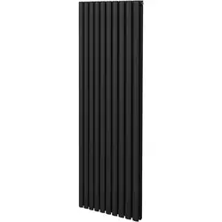 Uitverkoop Ovale Kolomradiator Zwart 1800x600mm