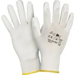 PU handschoenen 10/XL wit Nieuw