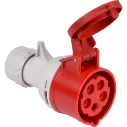 Actieprijs CEE contrastekker krachtstroom 4p+ 1 aarde 16A Rood